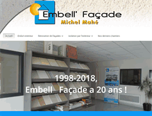 Tablet Screenshot of embell-facade.com